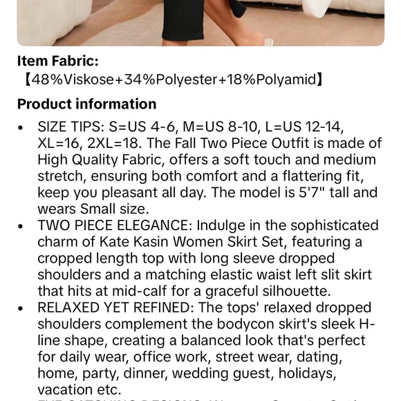 Grace Karin Two Piece Sweater Set - Picture 5 of 5